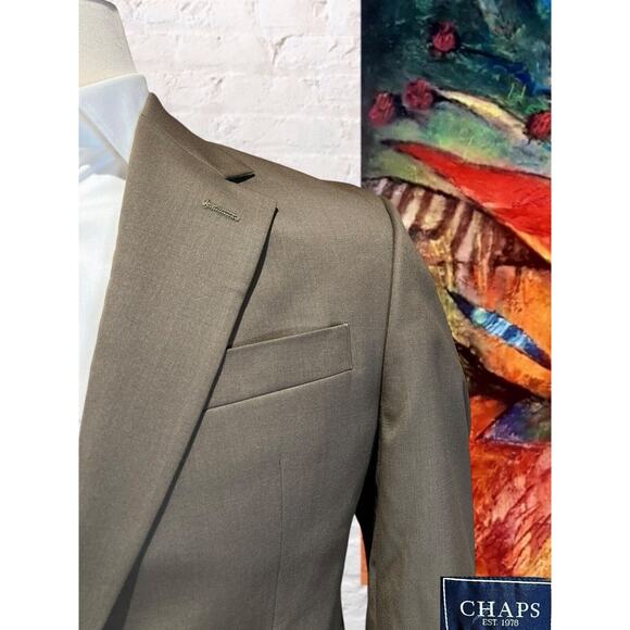 Chaps Ralph Lauren 38R Mens Brown Blazer Casual Sport Coat Suit Jacket - Picture 3 of 14